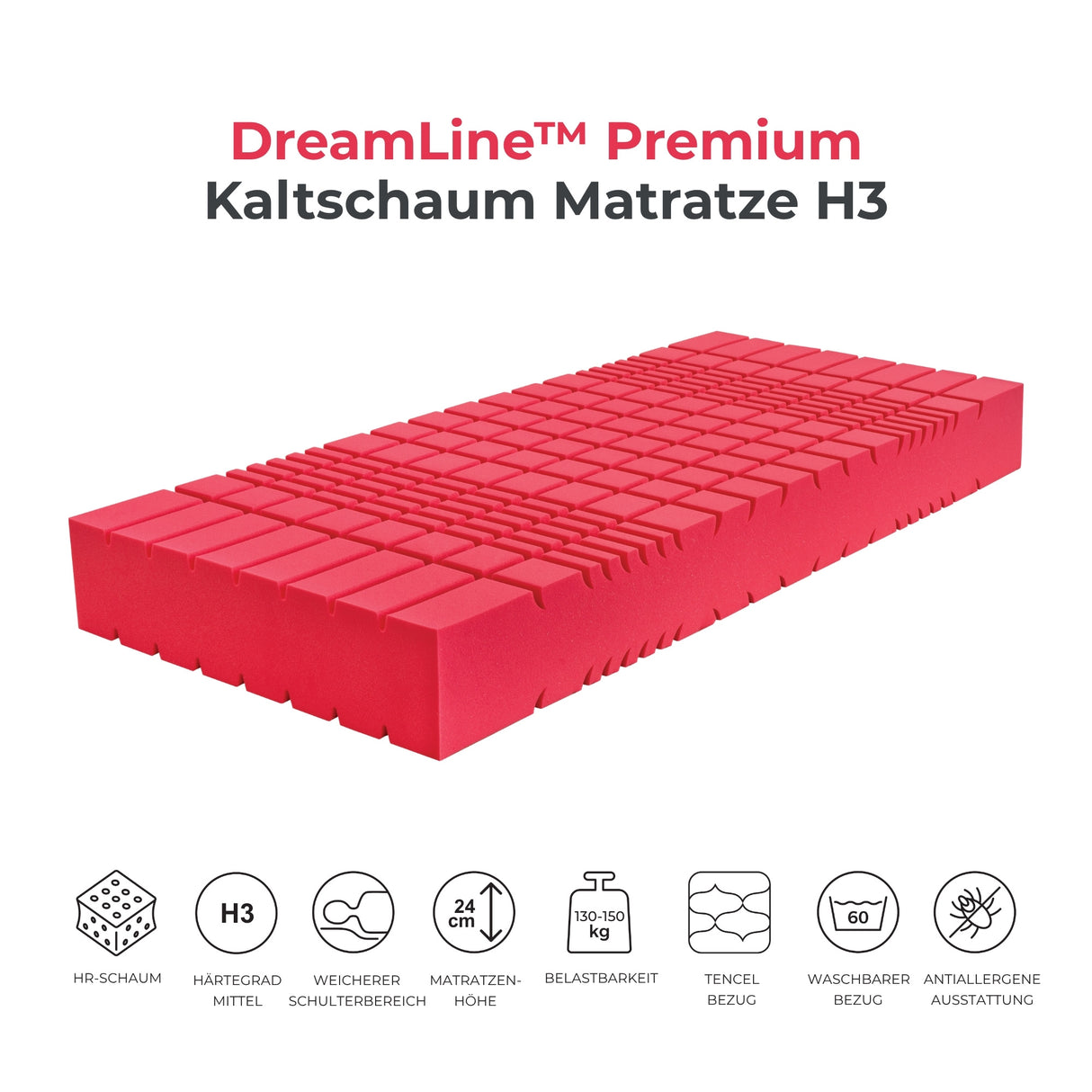 DreamLine™ Ergo Premium Kaltschaummatratze