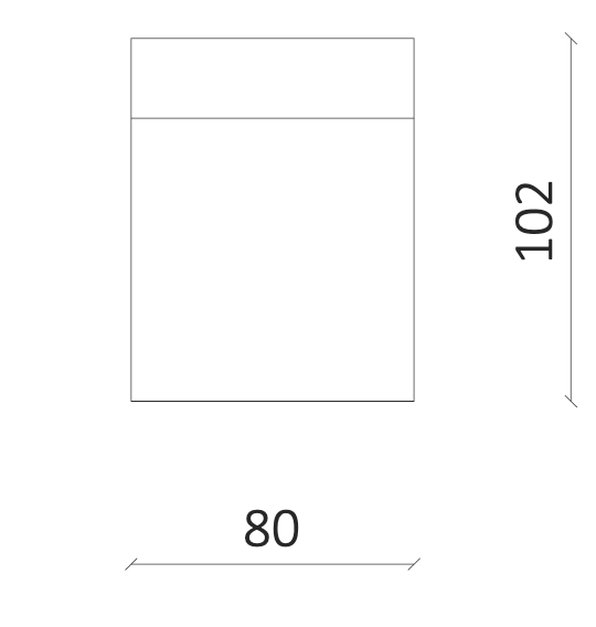 Modulares Sofa Bilbao Zwischen-Modul