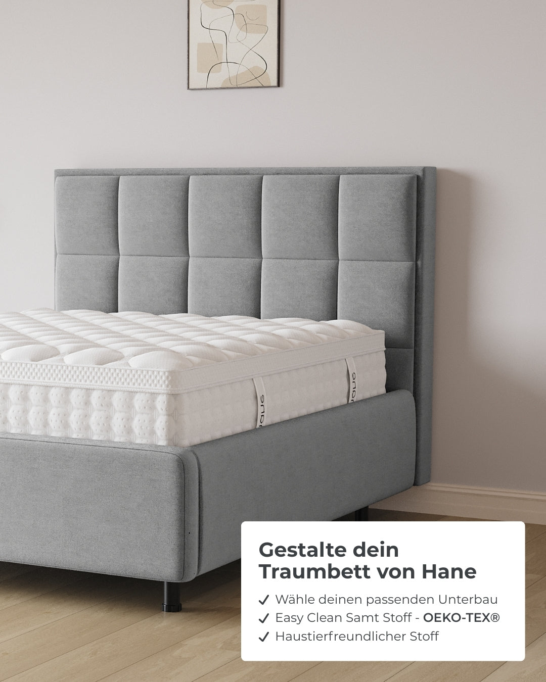 Bett mit Stauraum Pro Castle in Samt