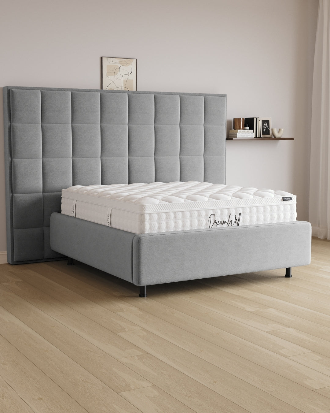 Bett mit Stauraum Pro Castle Long in Samt