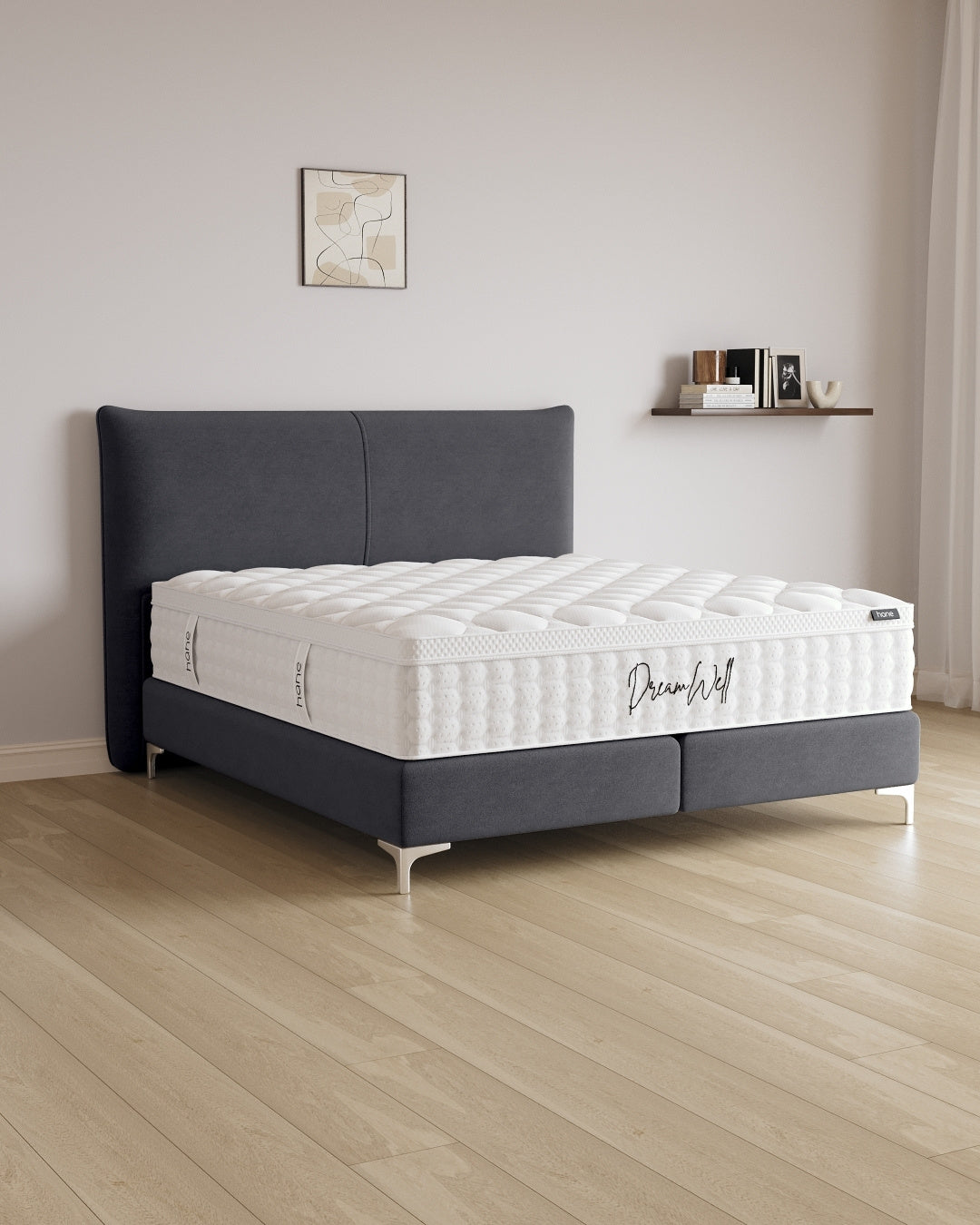Boxspringbett Catera in Samt