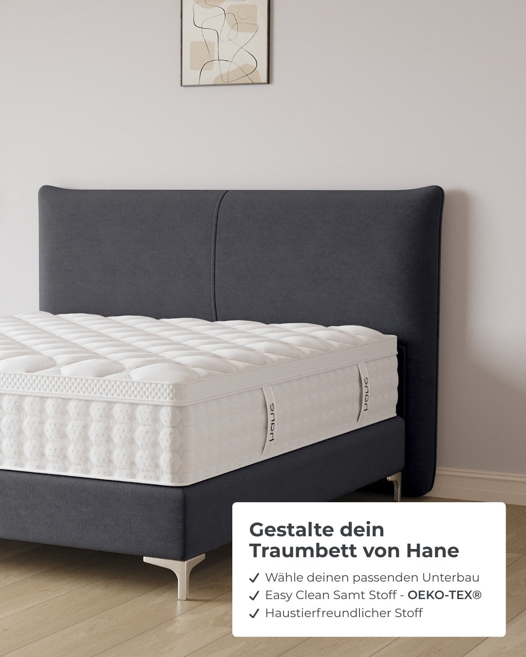 Boxspringbett Catera in Samt