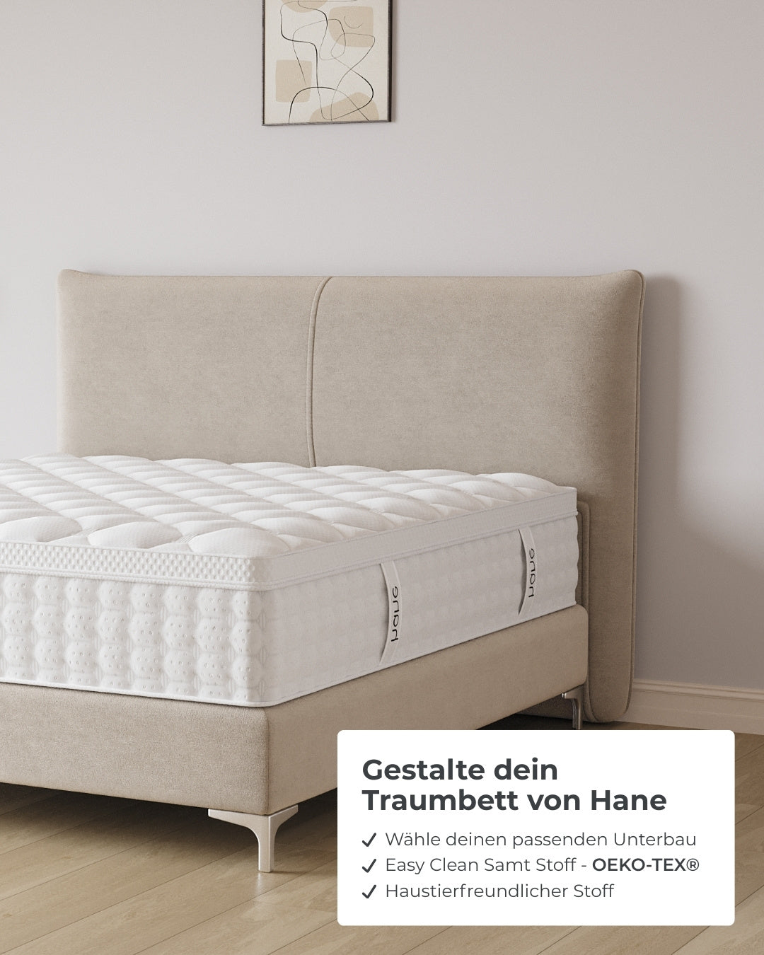 Boxspringbett Catera in Samt