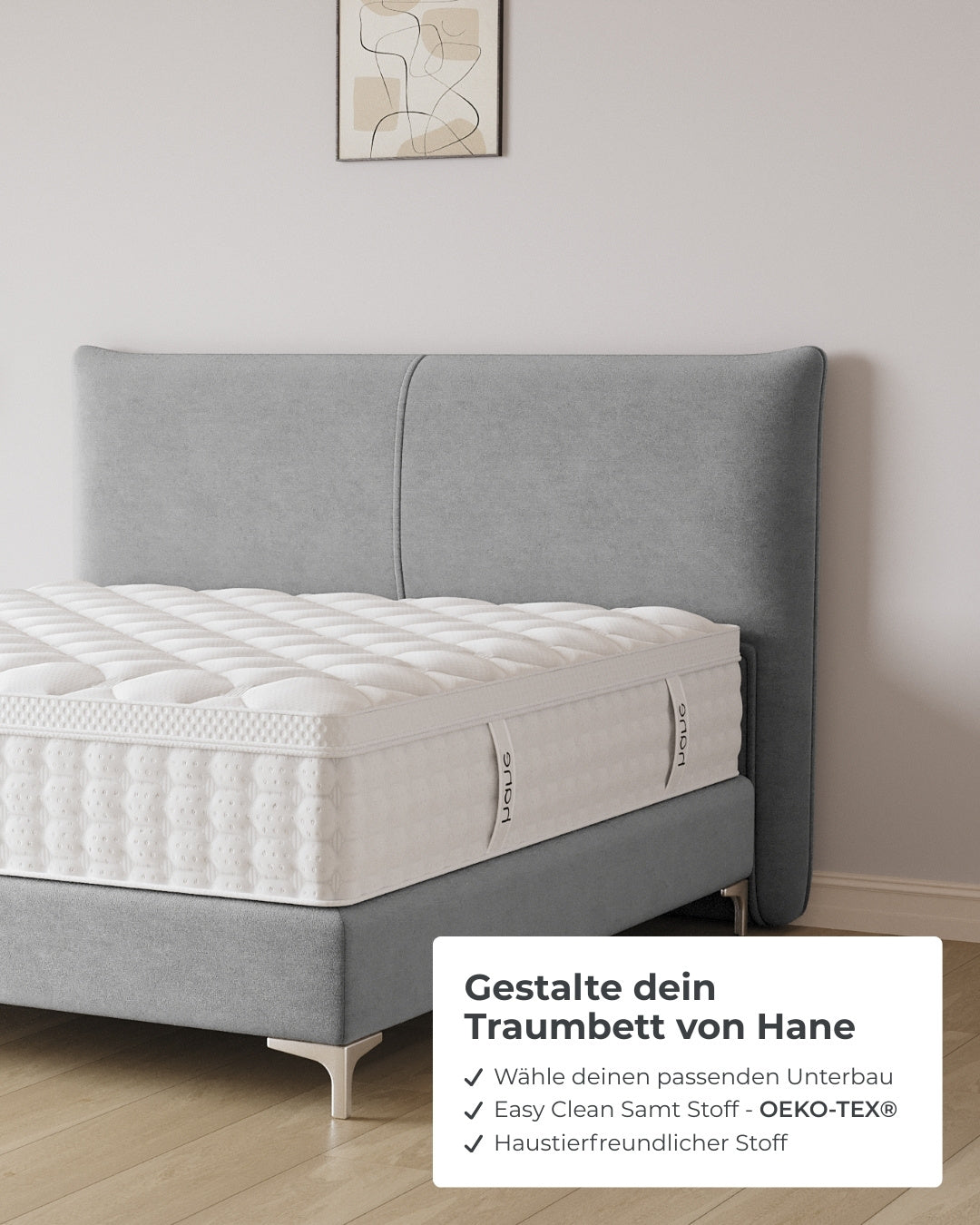 Boxspringbett Catera in Samt