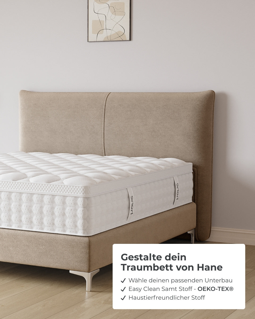 Boxspringbett Catera in Samt