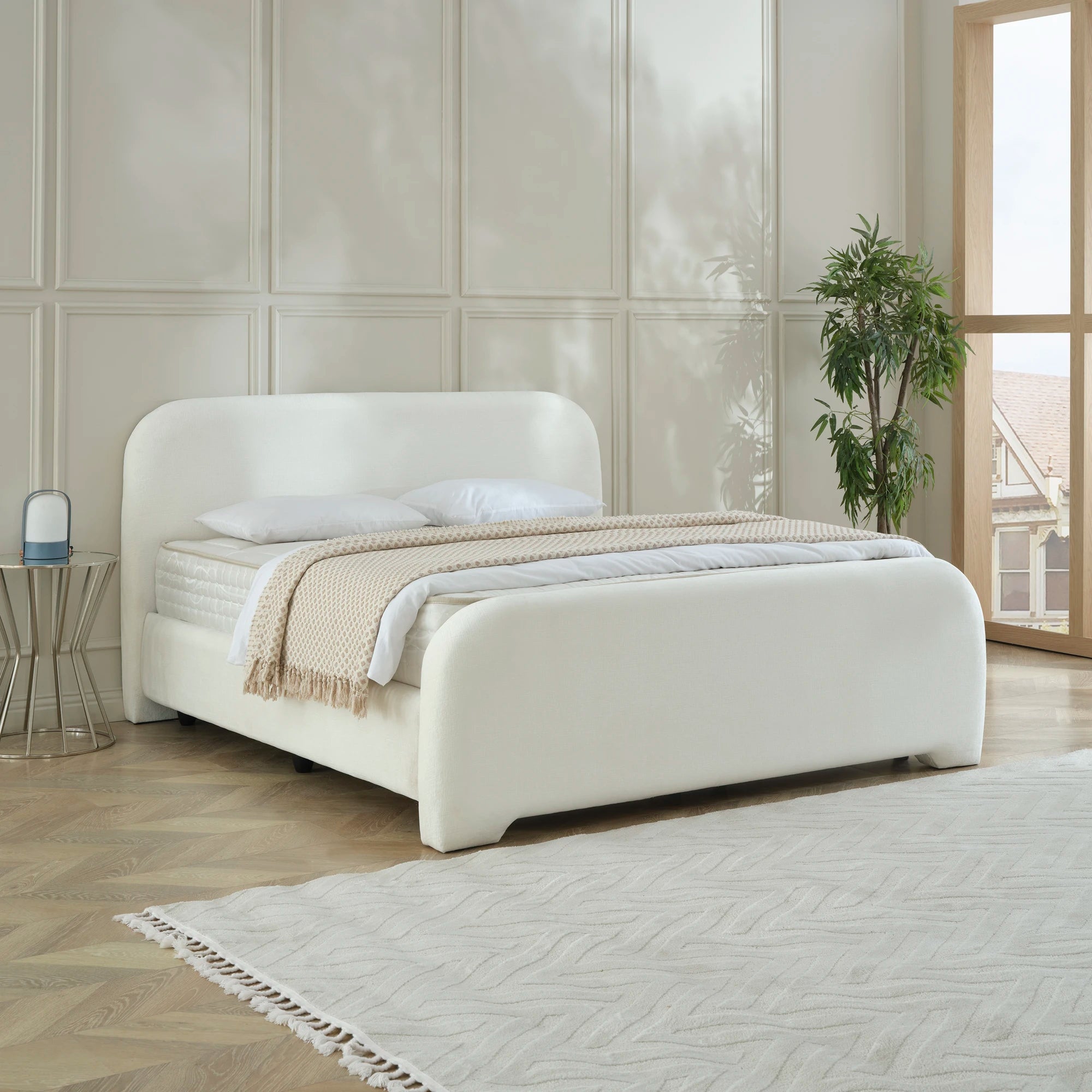 Designer Polsterbett mit Stauraum Mirel