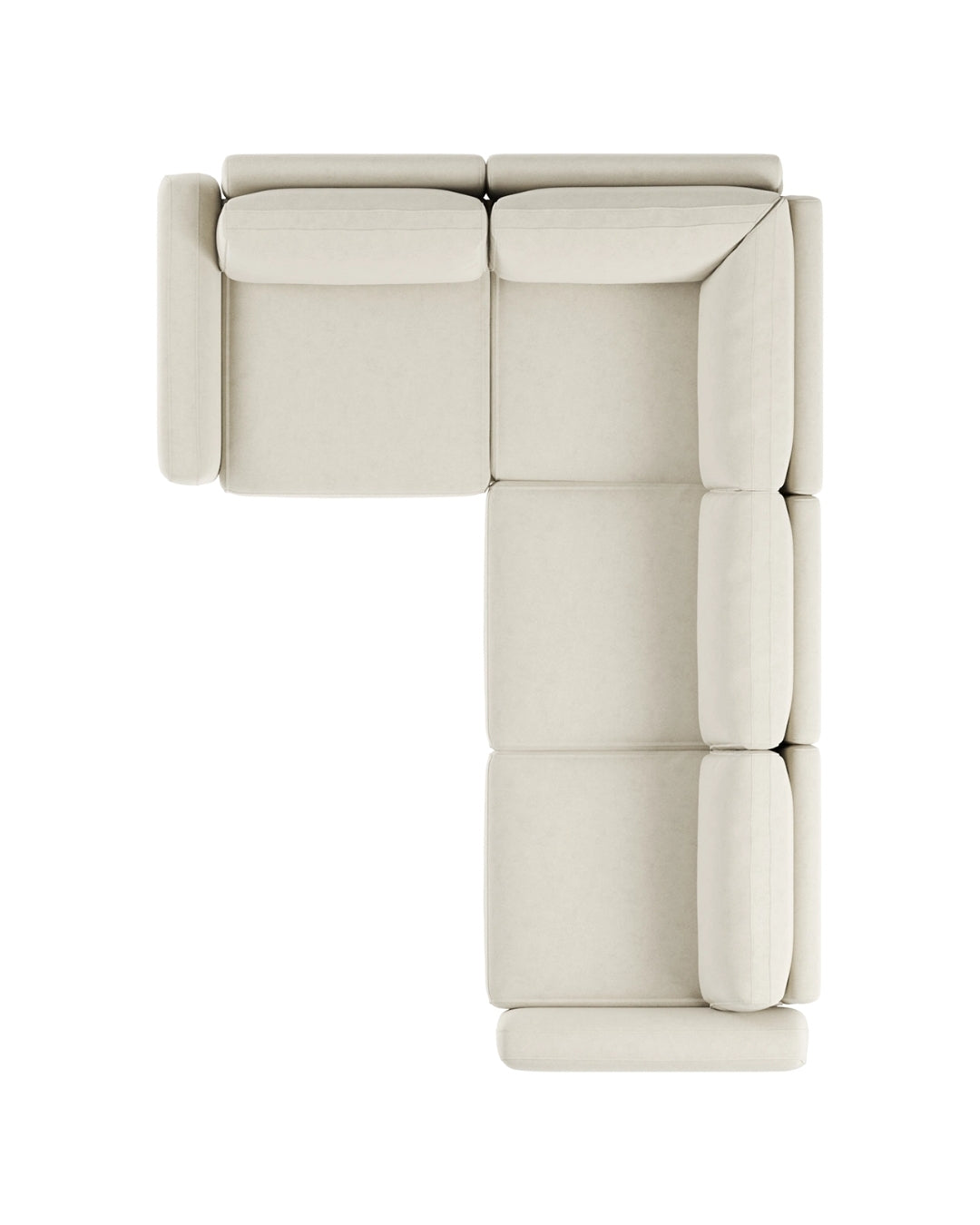 Modulares L Ecksofa Elisabeth Small mit Schlaffunktion