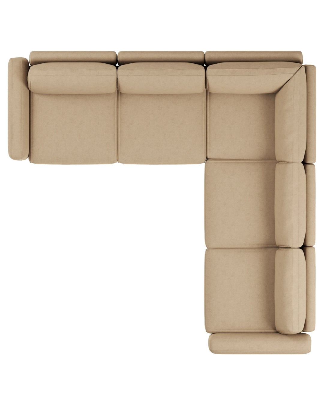 Modulares L Ecksofa Elisabeth Medium mit Schlaffunktion