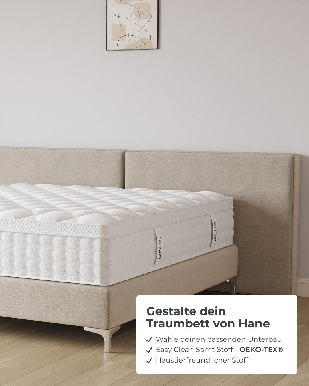 Boxspringbett Grand in Samt