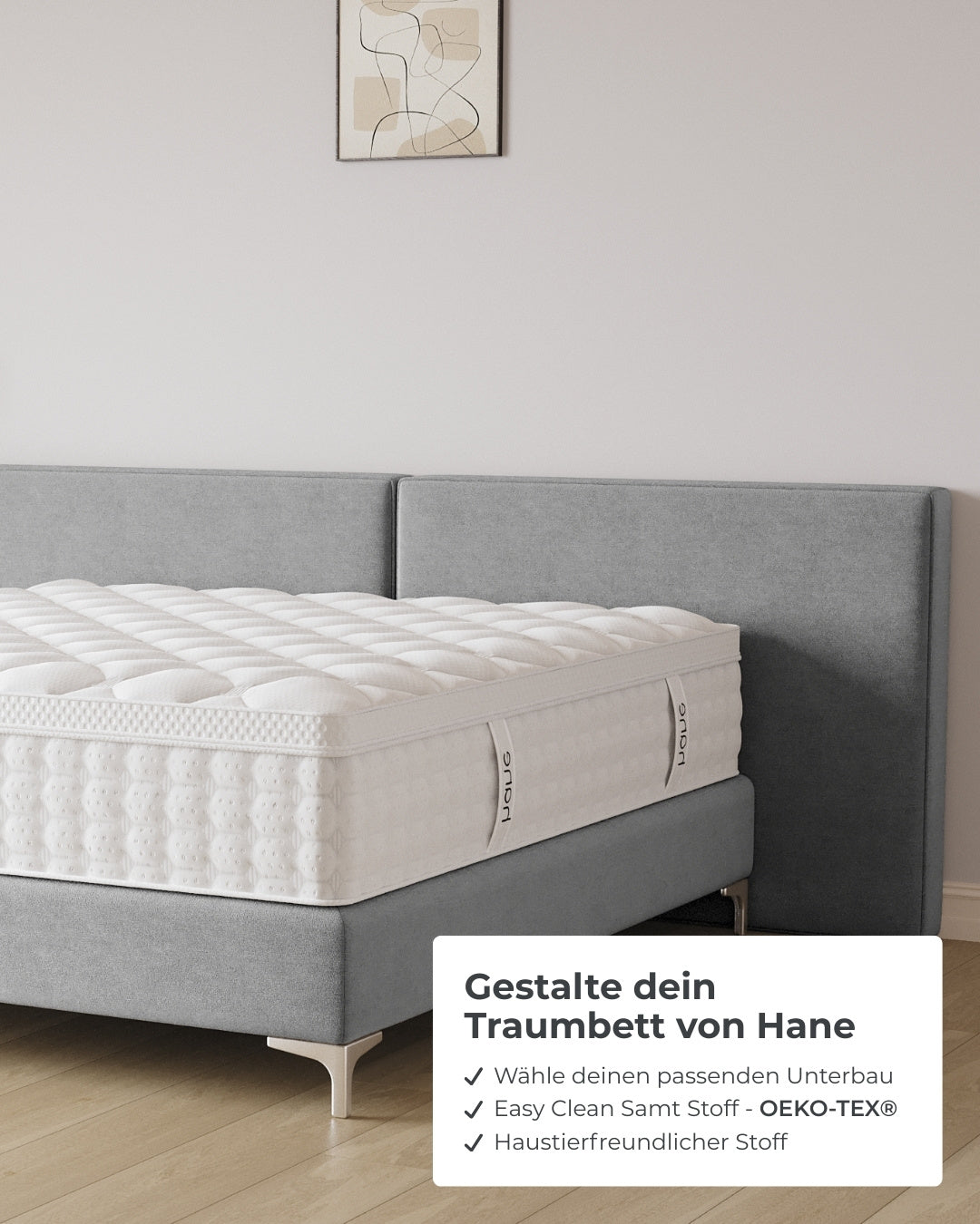Boxspringbett Grand in Samt