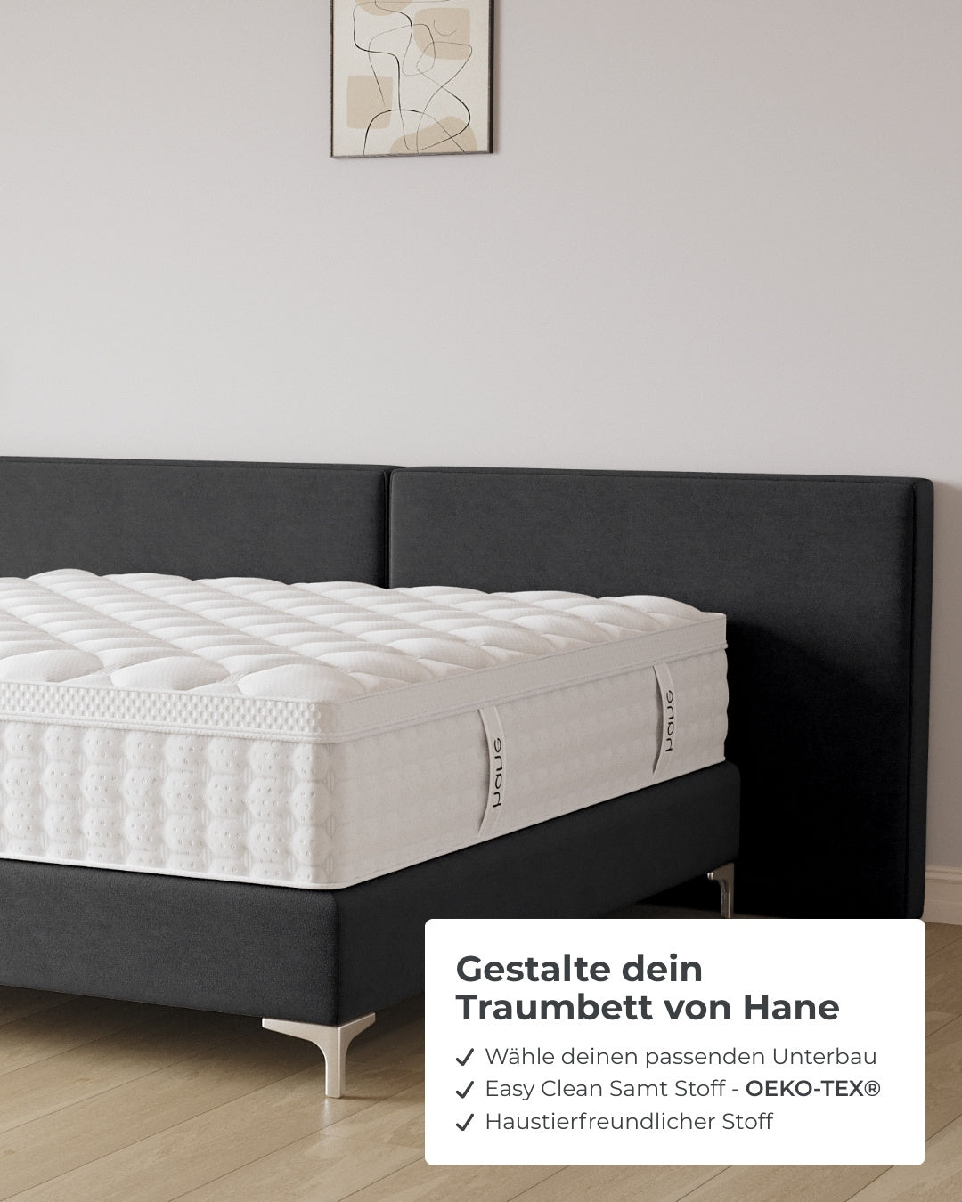 Boxspringbett Grand in Samt