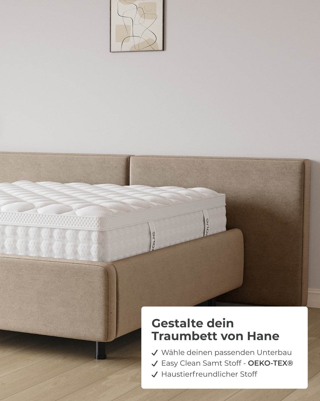 Bett mit Stauraum Pro Grand in Samt