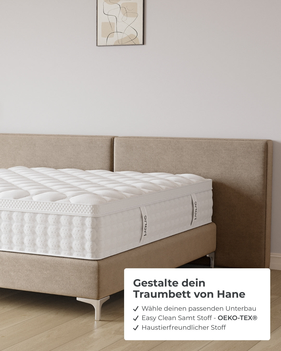 Boxspringbett Grand in Samt
