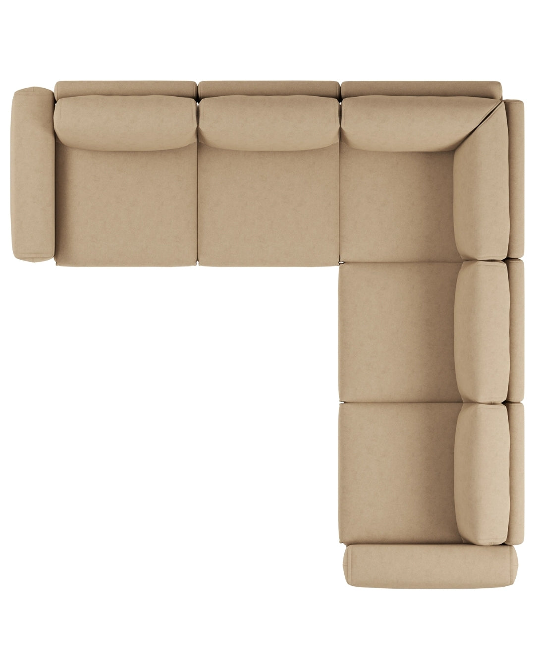 Modulares L Ecksofa Jay Medium mit Schlaffunktion
