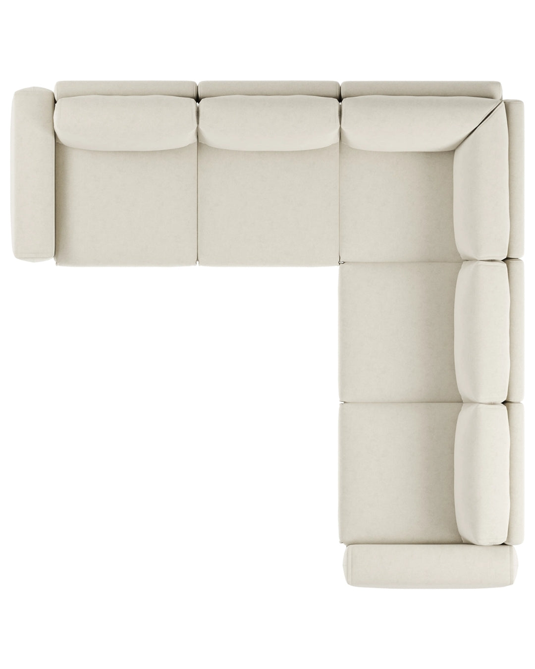 Modulares L Ecksofa Jay Medium mit Schlaffunktion