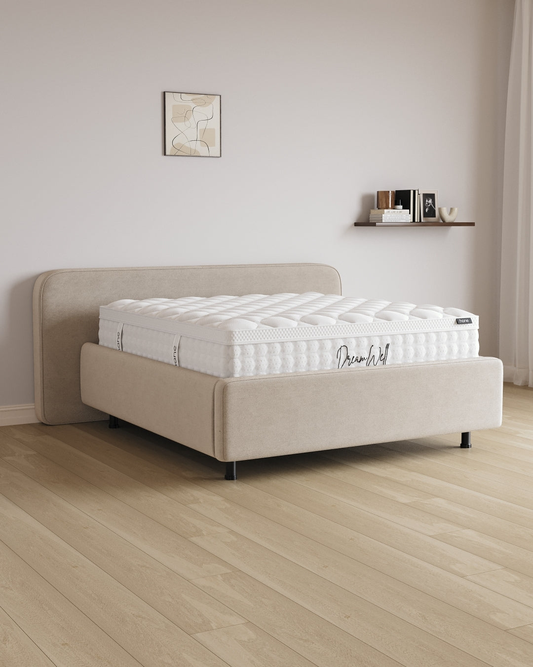 Bett mit Stauraum Pro Marley in Samt