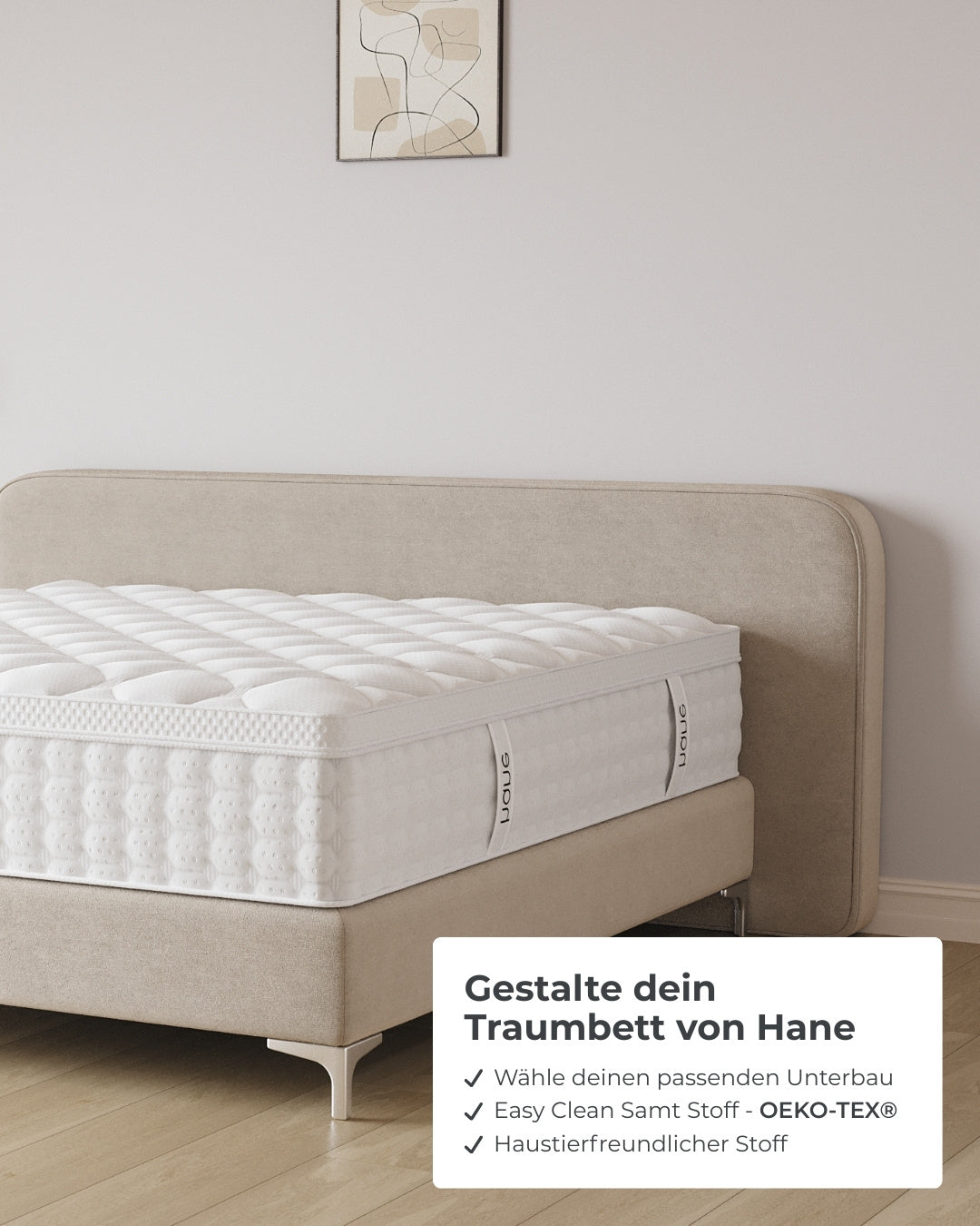 Boxspringbett Marley in Samt