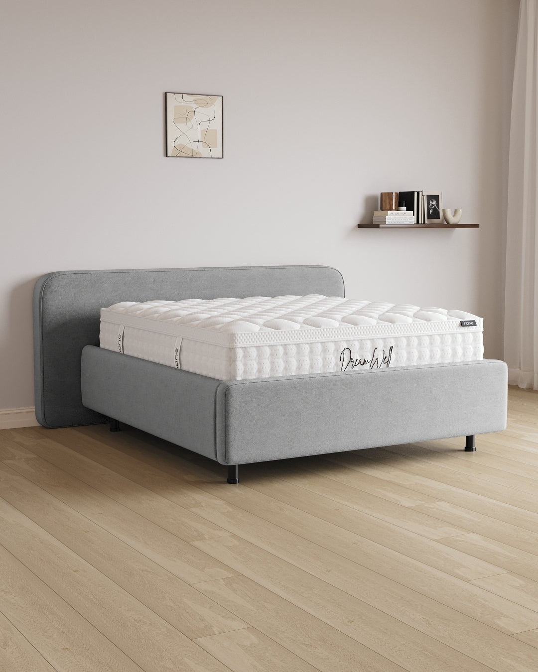 Bett mit Stauraum Pro Marley in Samt