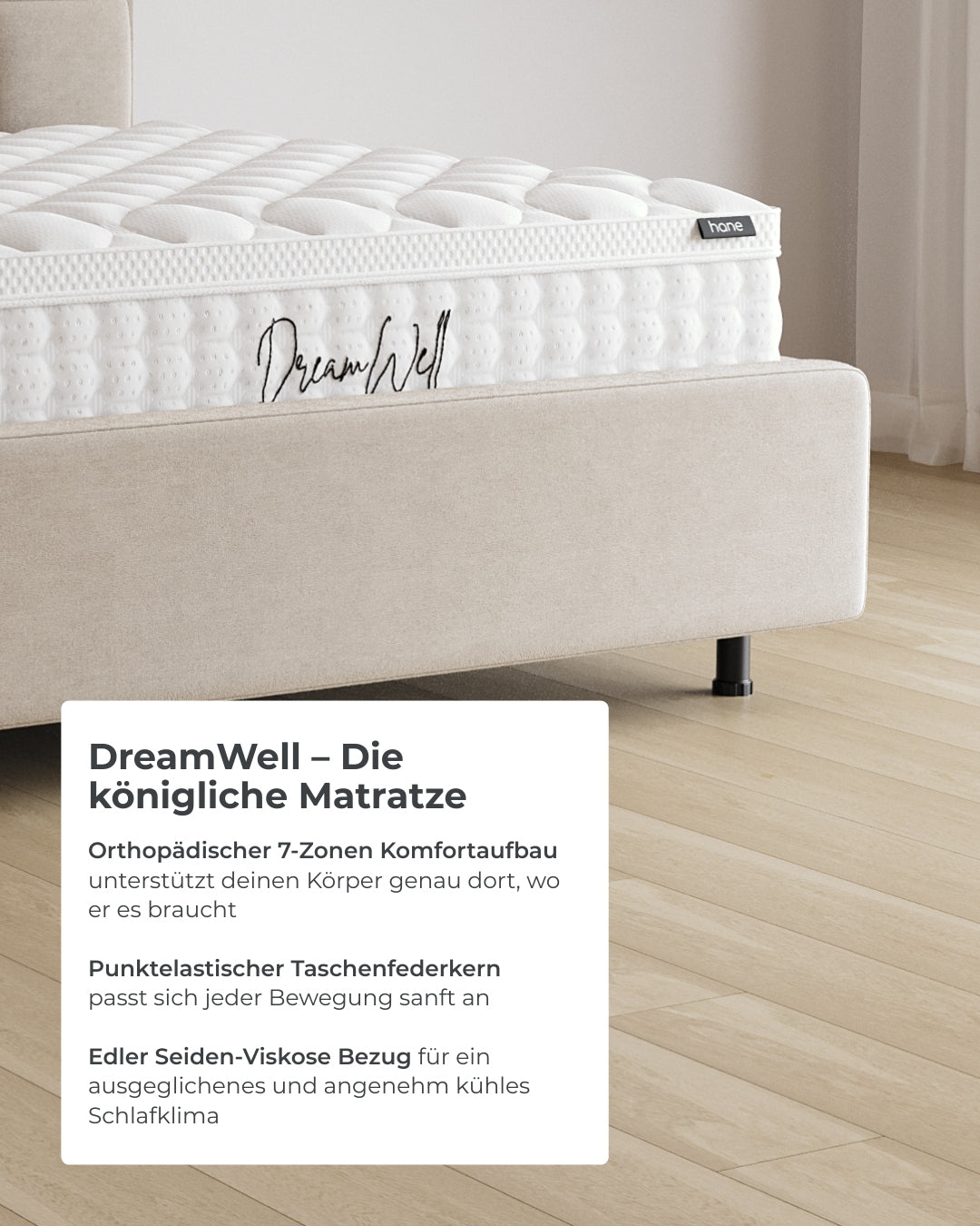 Bett mit Stauraum Pro Monte in Samt