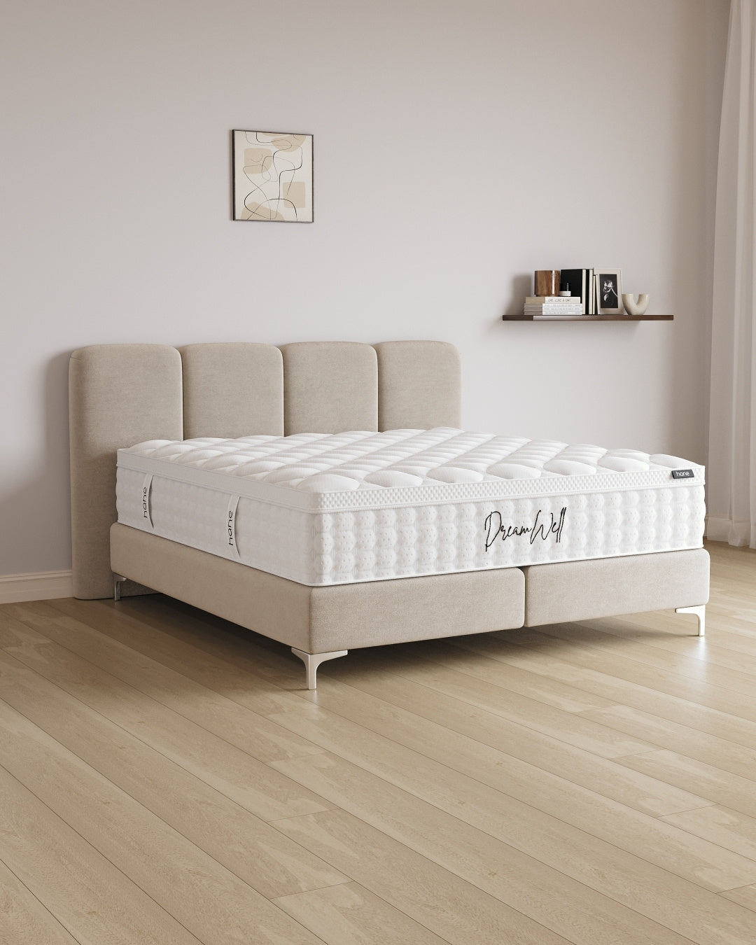 Boxspringbett Monte in Samt