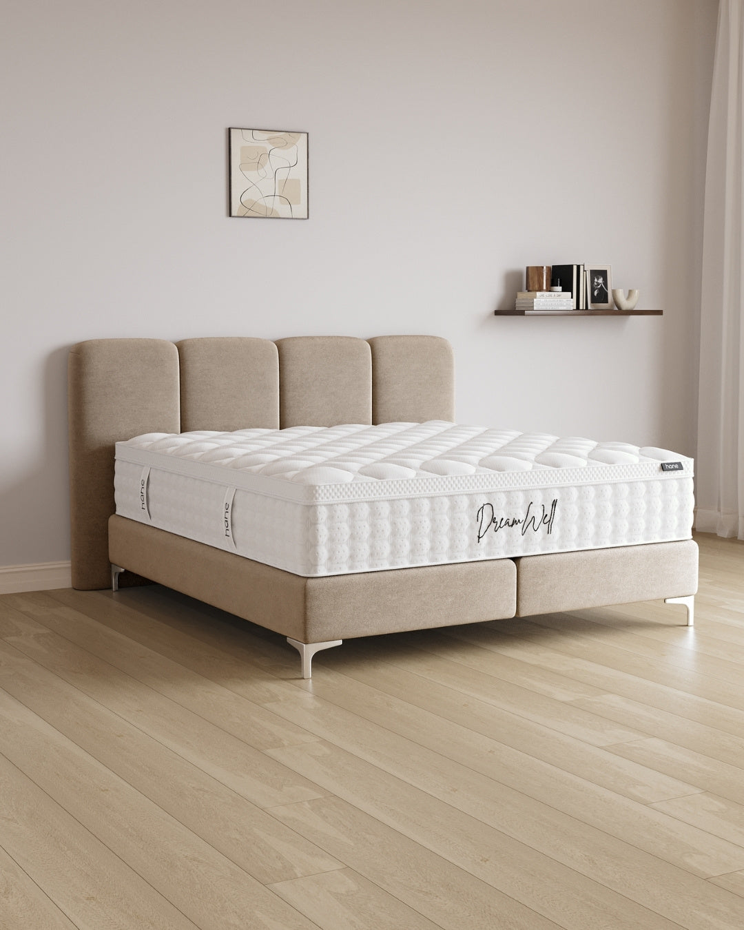 Boxspringbett Monte in Samt