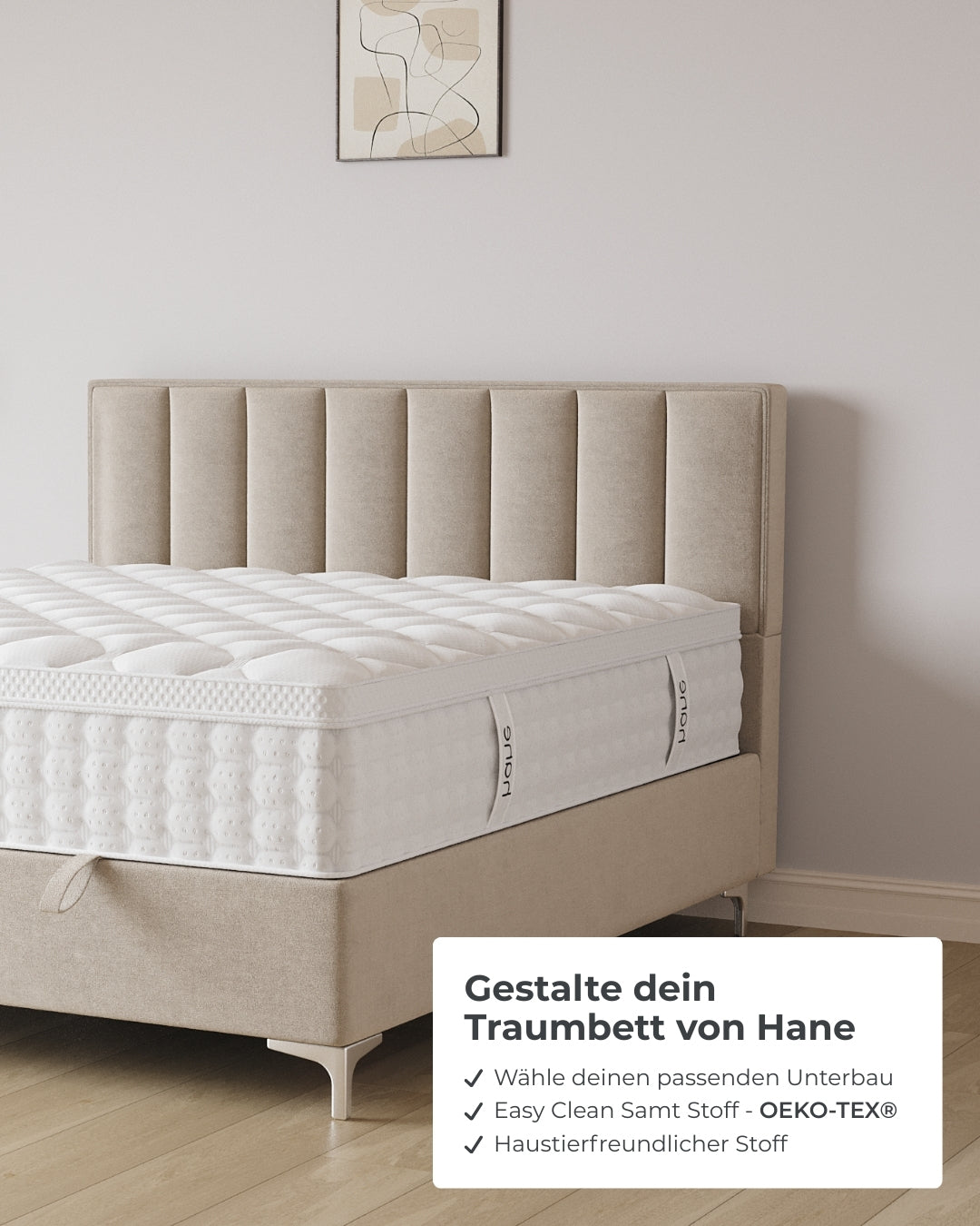 Bett mit Stauraum Paris in Samt