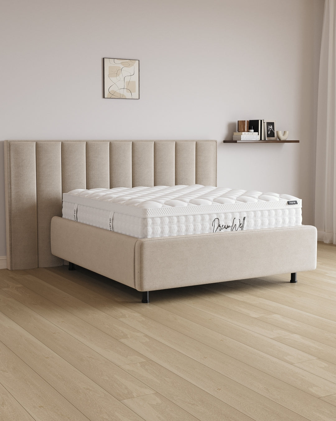 Bett mit Stauraum Pro Passion in Samt