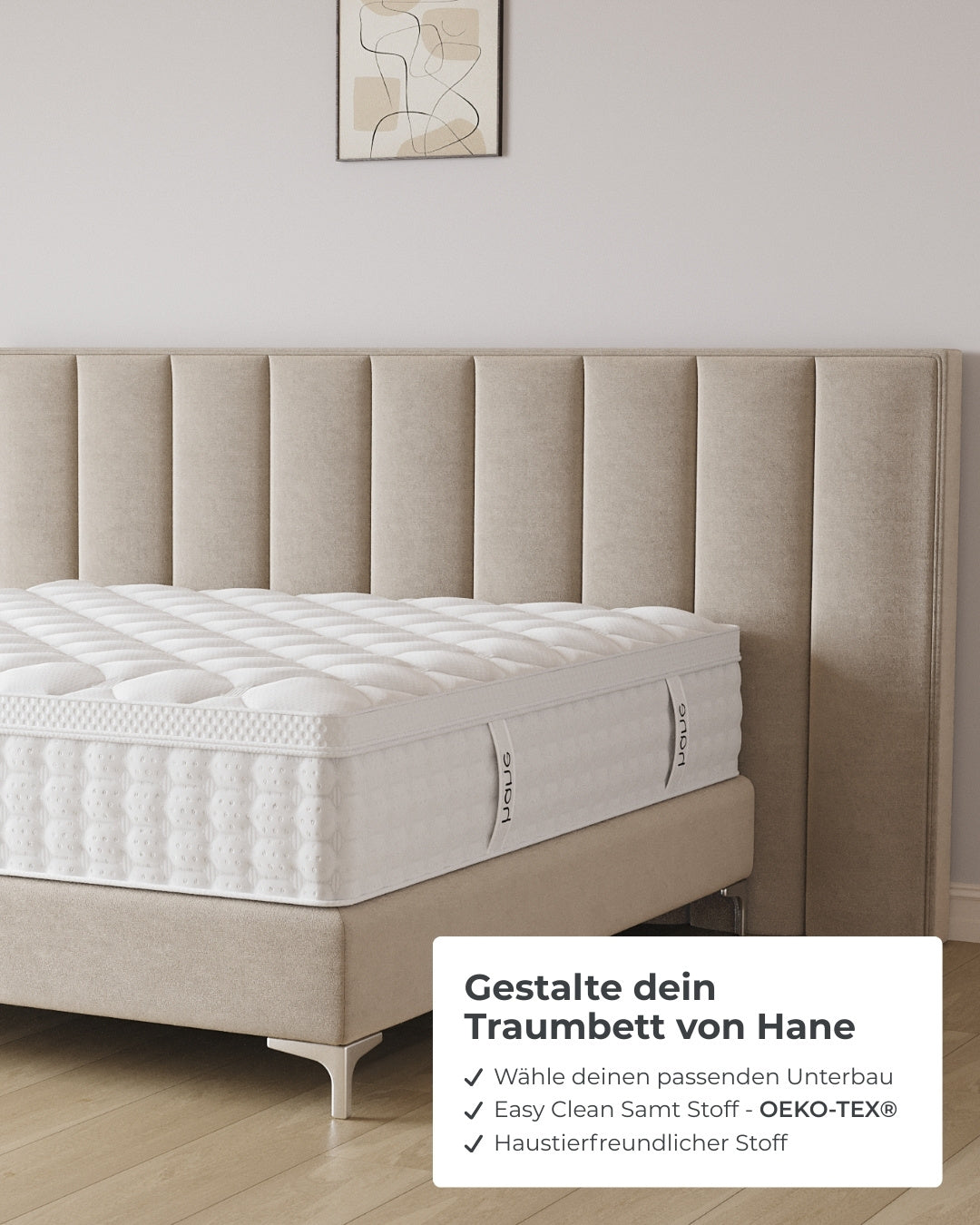 Boxspringbett Passion in Samt