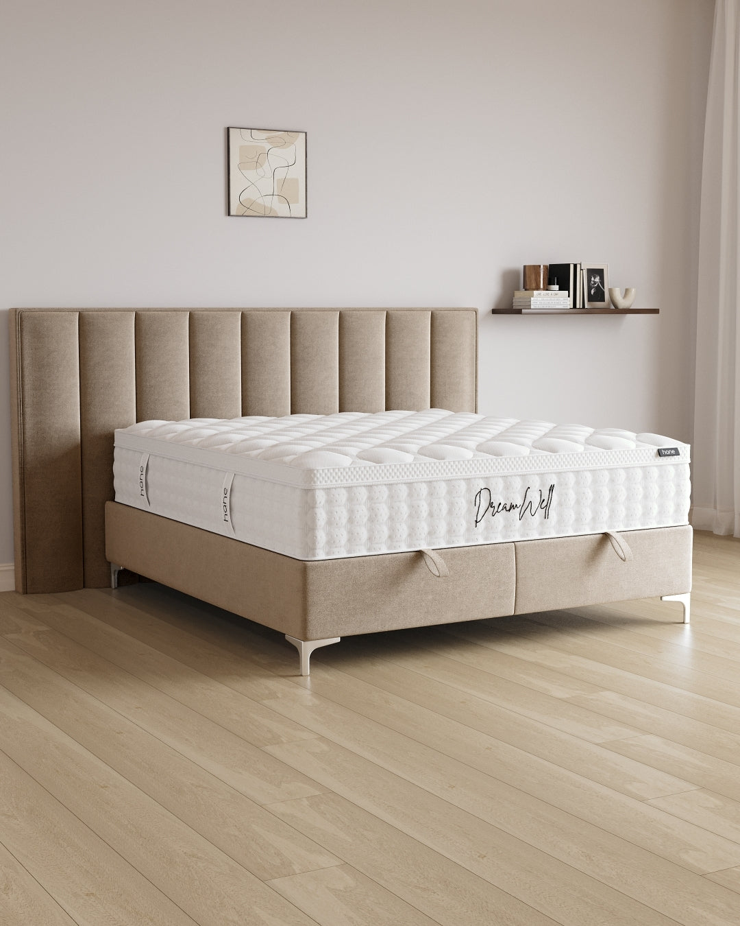 Bett mit Stauraum Passion in Samt