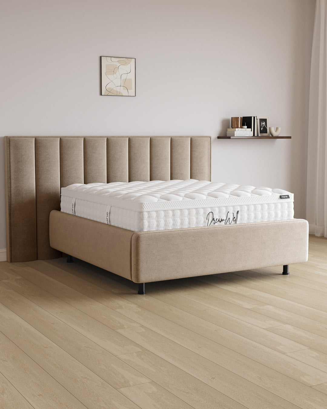 Bett mit Stauraum Pro Passion in Samt