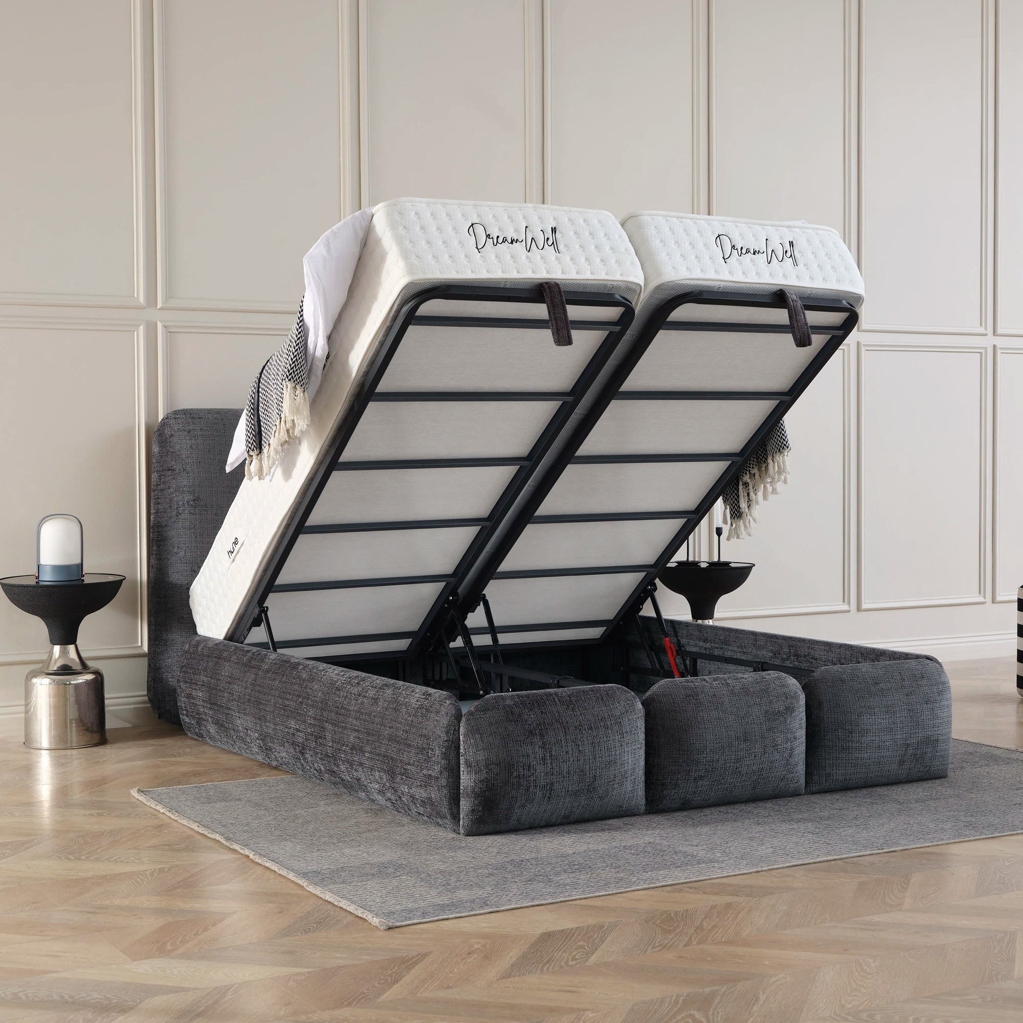 Designer Polsterbett mit Stauraum Veronica