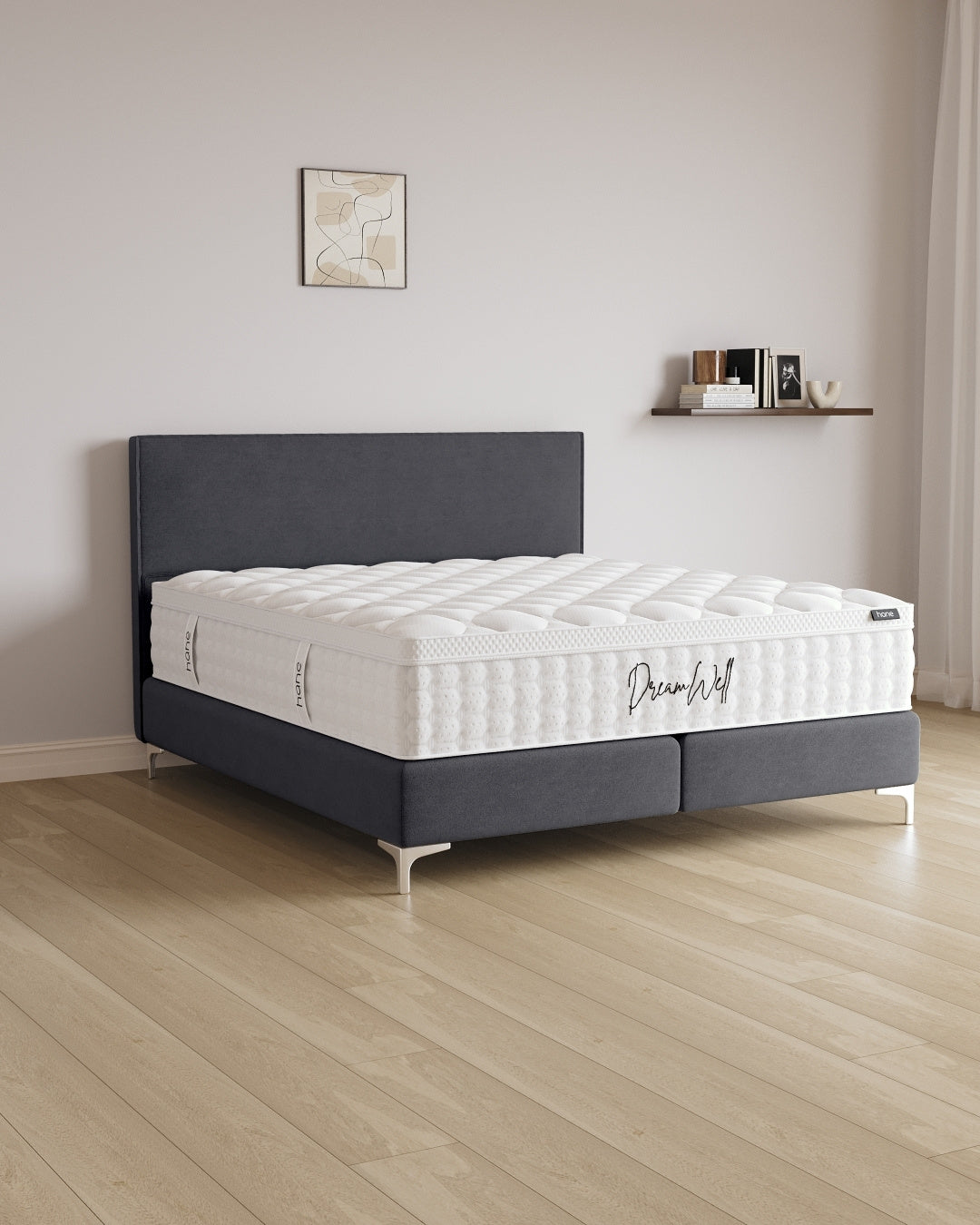 Boxspringbett Siena in Samt