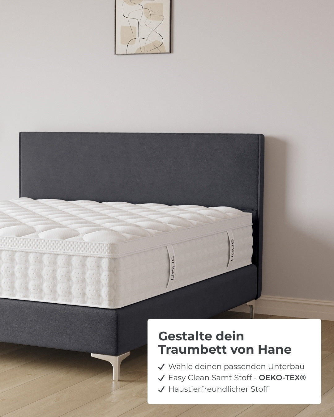 Boxspringbett Siena in Samt