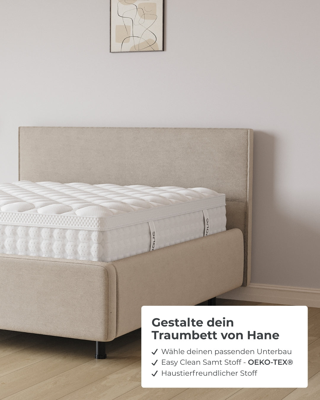 Bett mit Stauraum Pro Siena in Samt