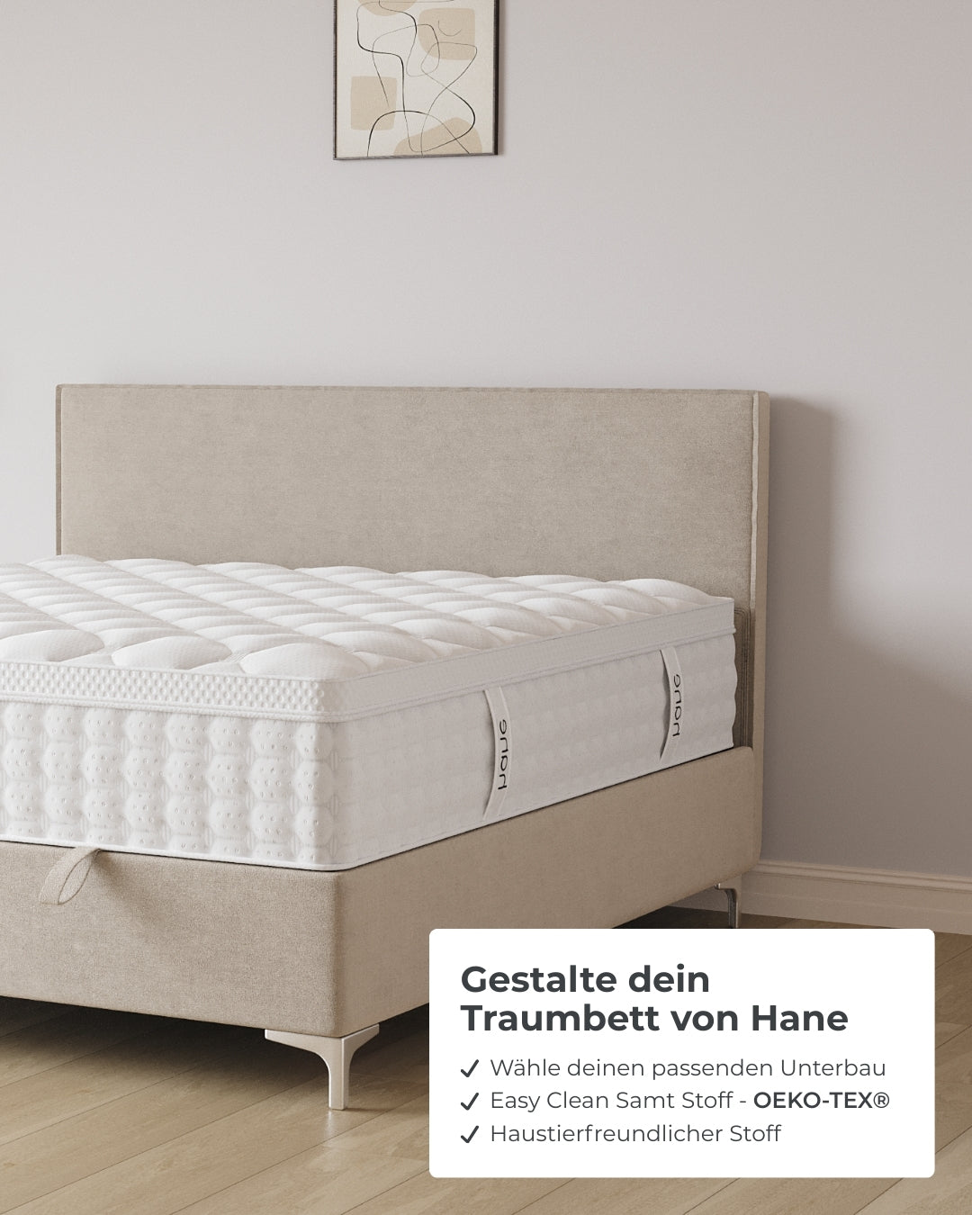 Bett mit Stauraum Siena in Samt