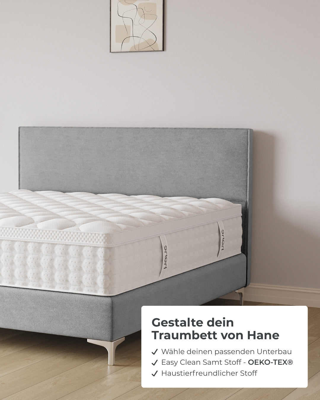 Boxspringbett Siena in Samt