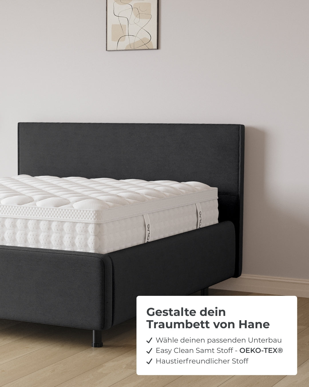 Bett mit Stauraum Pro Siena in Samt