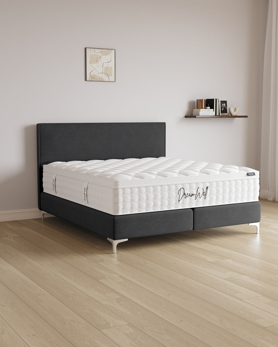 Boxspringbett Siena in Samt