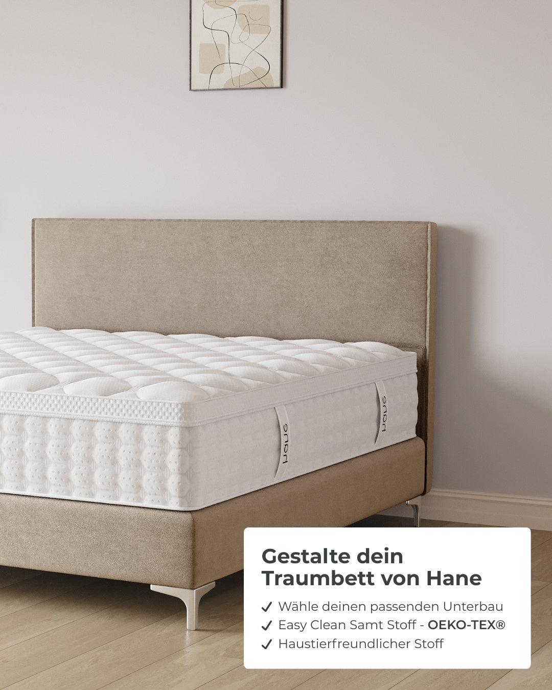 Boxspringbett Siena in Samt