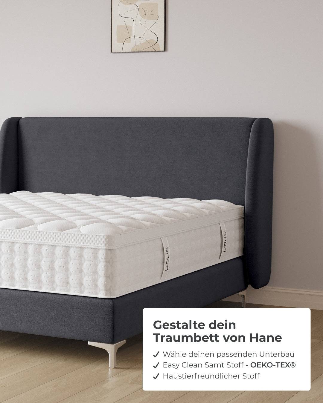 Boxspringbett Sky in Samt