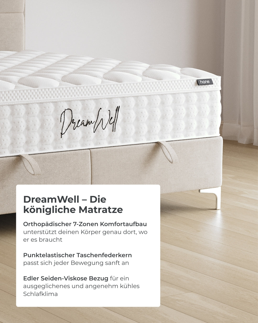 Bett mit Stauraum Sky in Samt