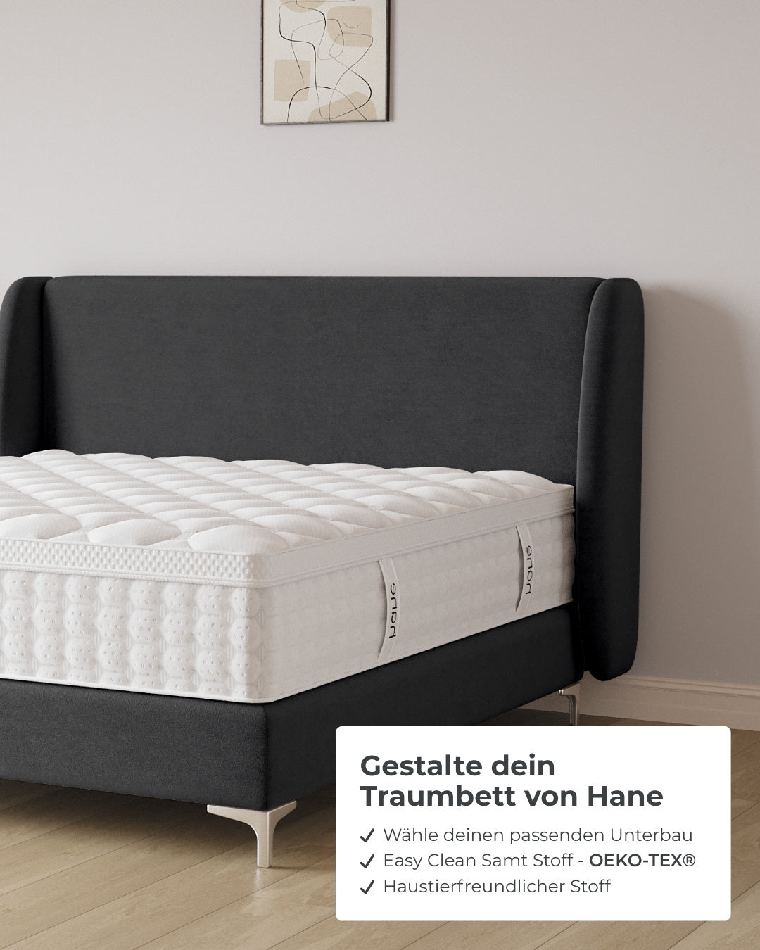 Boxspringbett Sky in Samt