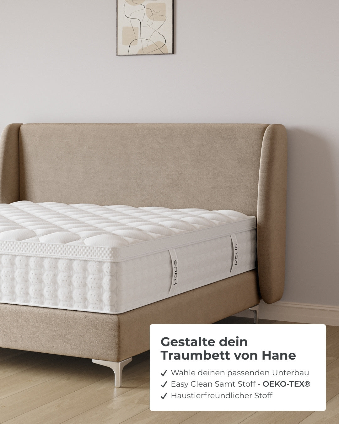 Boxspringbett Sky in Samt