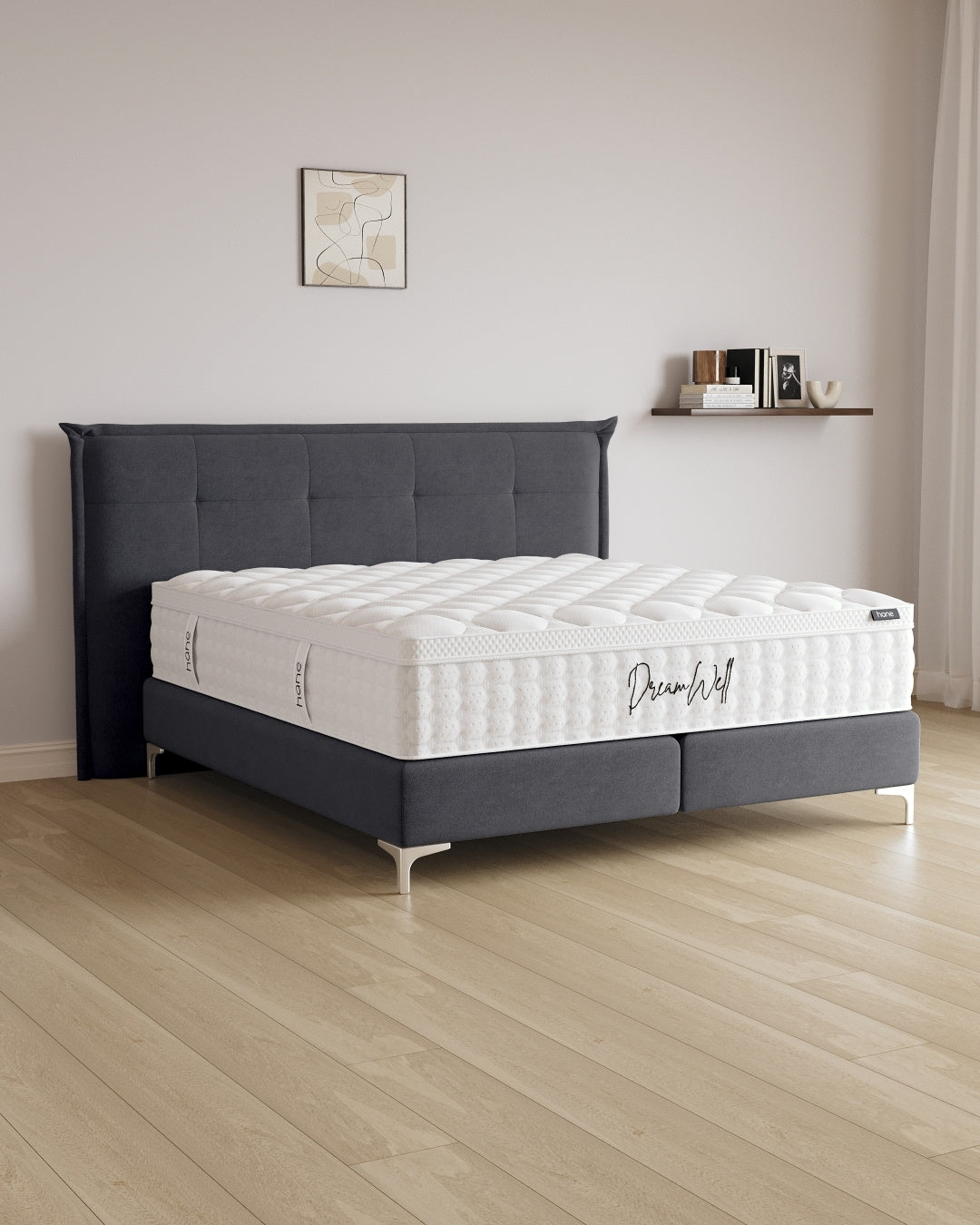 Boxspringbett Soho in Samt