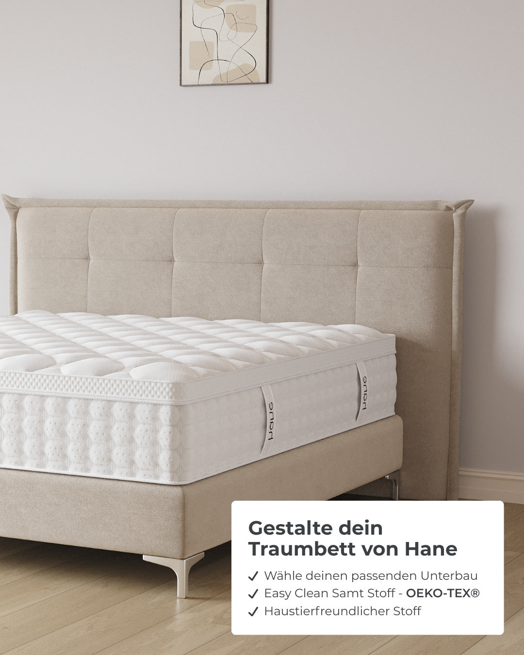 Boxspringbett Soho in Samt