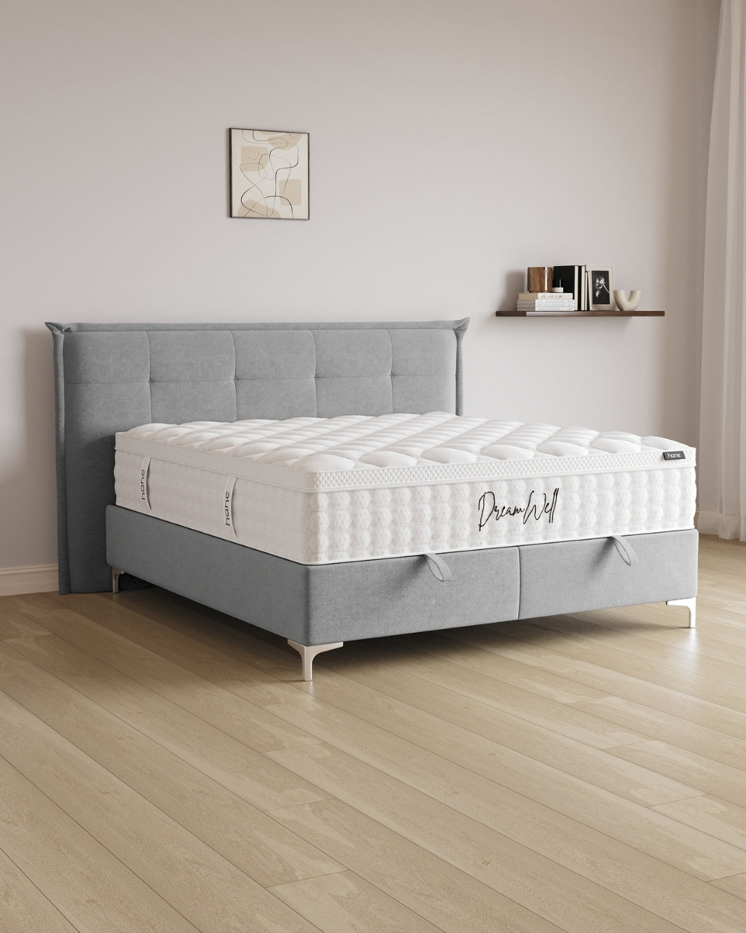 Bett mit Stauraum Soho in Samt