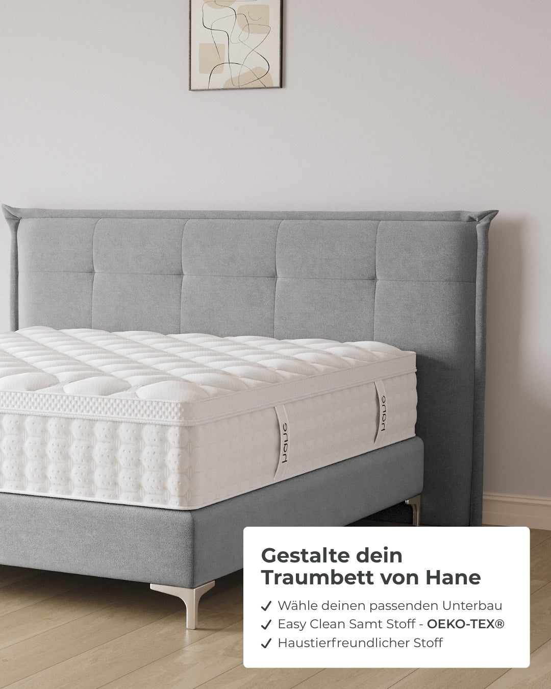 Boxspringbett Soho in Samt