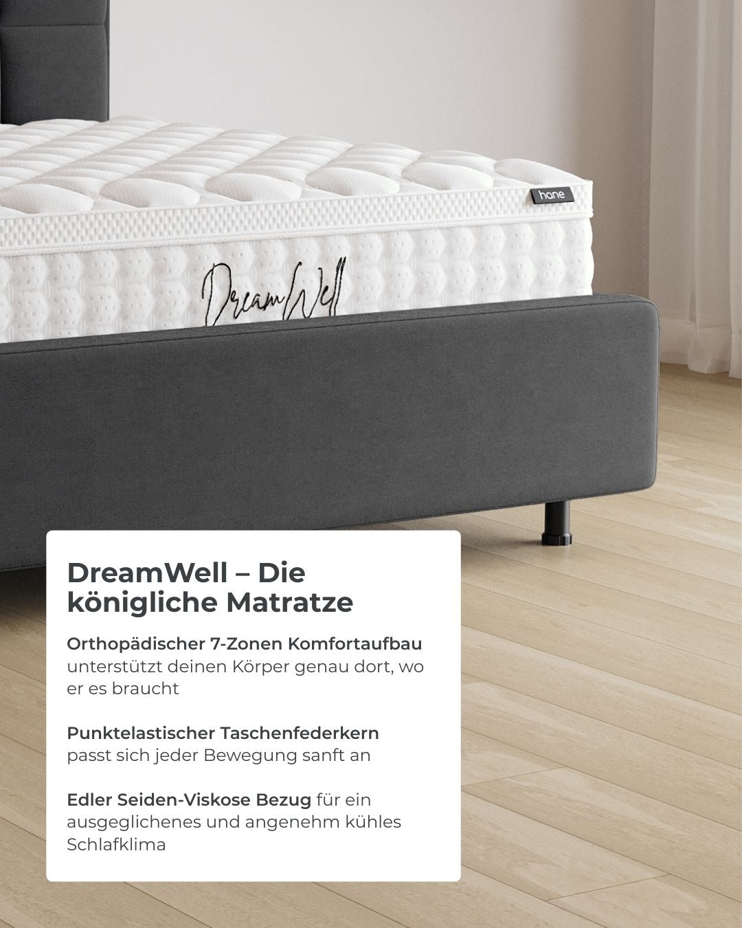 Bett mit Stauraum Pro Soho in Samt