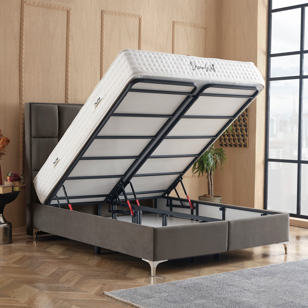 Bett mit Stauraum CASTLE