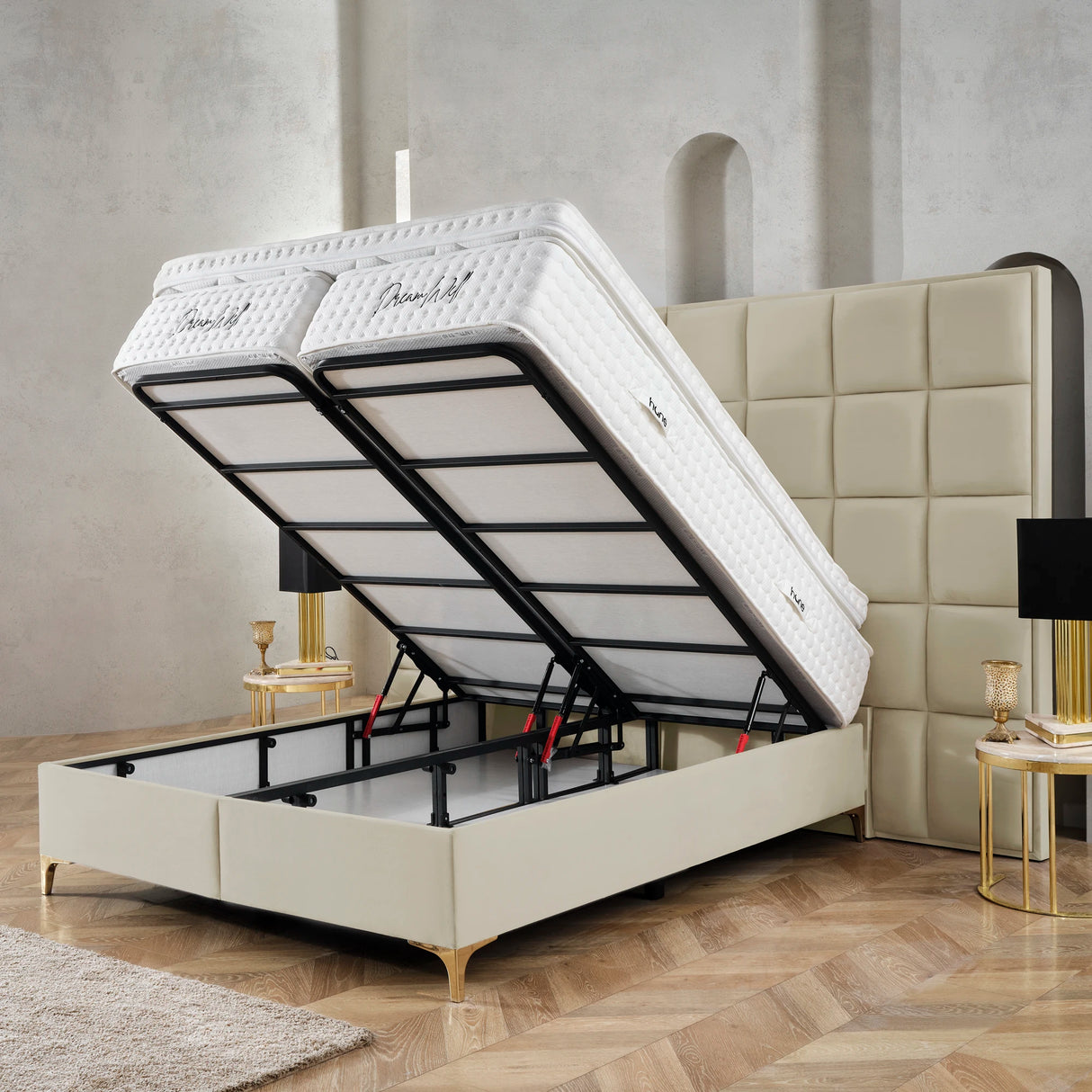 Bett mit Stauraum CASTLE LONG